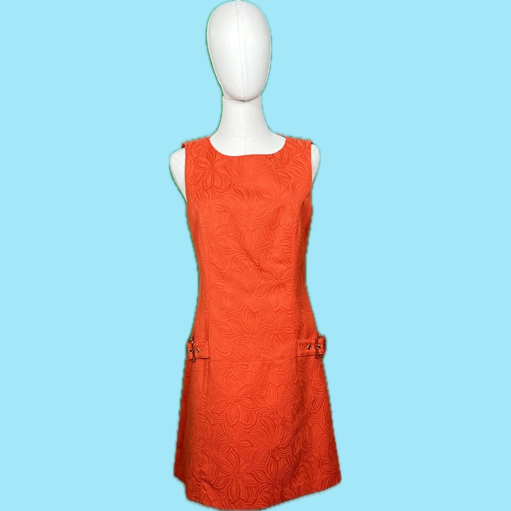 Reddish Orange Laundry Shift Dress - image 1